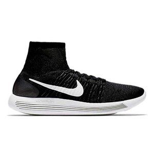 Nike LunarEpic Flyknit Black White Men's, Size: 12